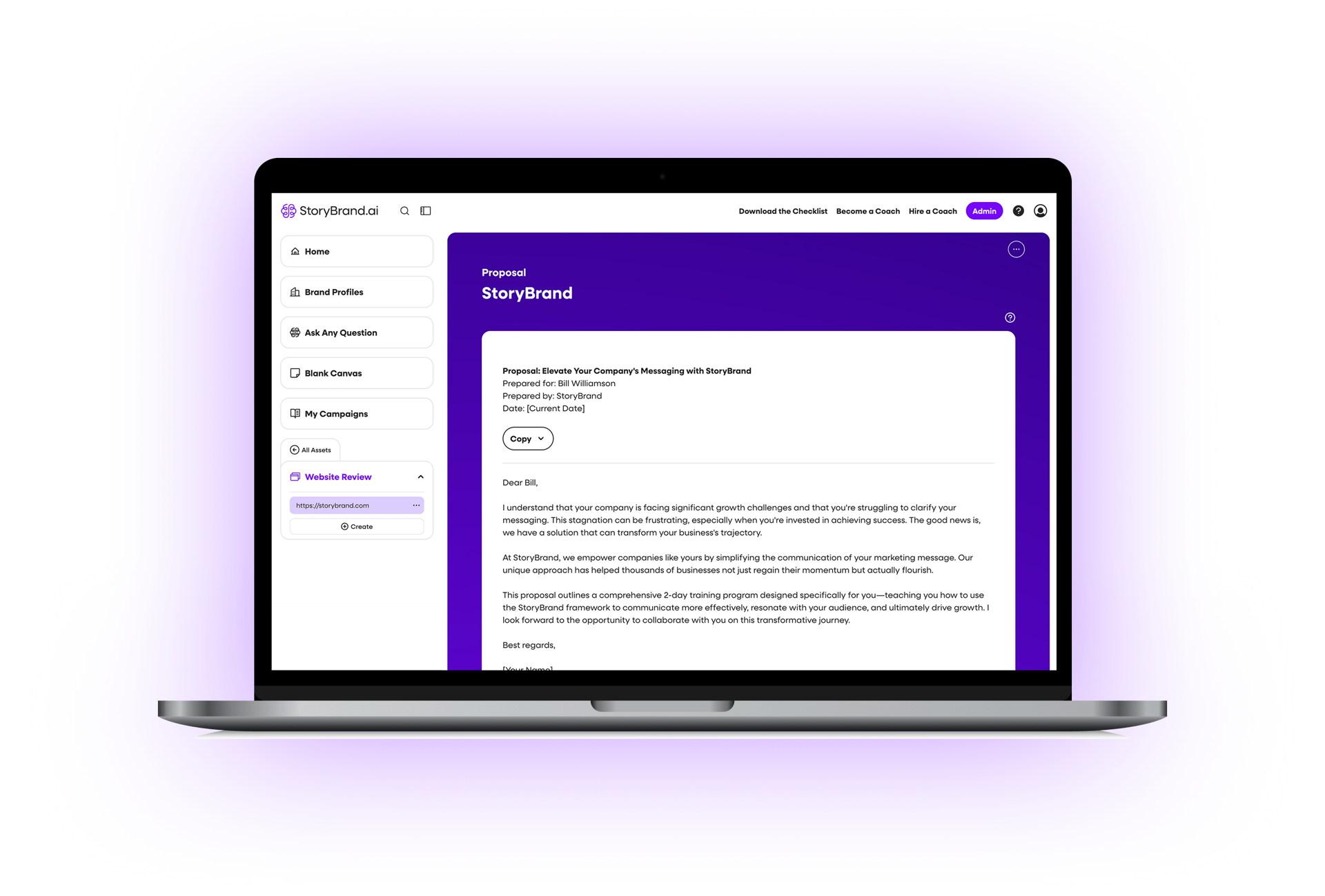 StoryBrand.ai | Proposal Tool